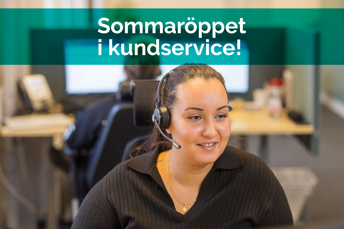 Bild på kundservicemedarbetare.